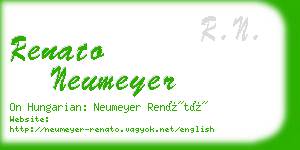 renato neumeyer business card